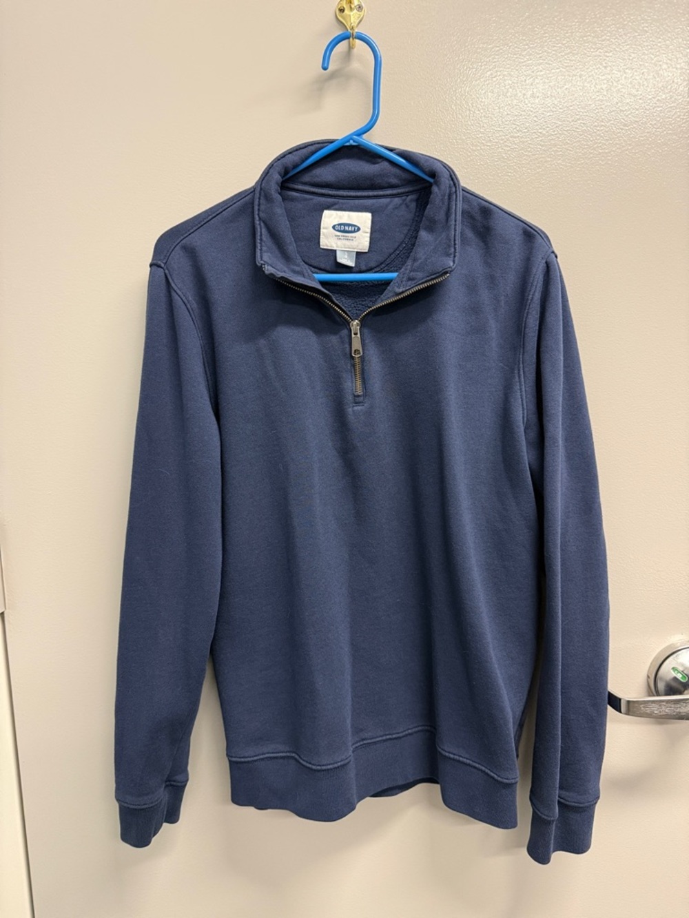 Old Navy Men’s Navy Half-Zip Fleece Pullover
